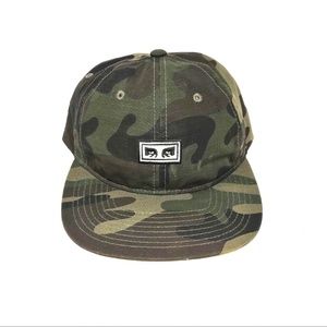 OBEY Overthrow Camo 6-panel Snapback Hat / Cap